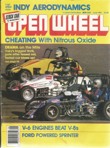 OPEN WHEEL 1987 JUNE - CHUCK AMATI, SHELDON KINSER, ROXIE LOTT, MARSHALL 
